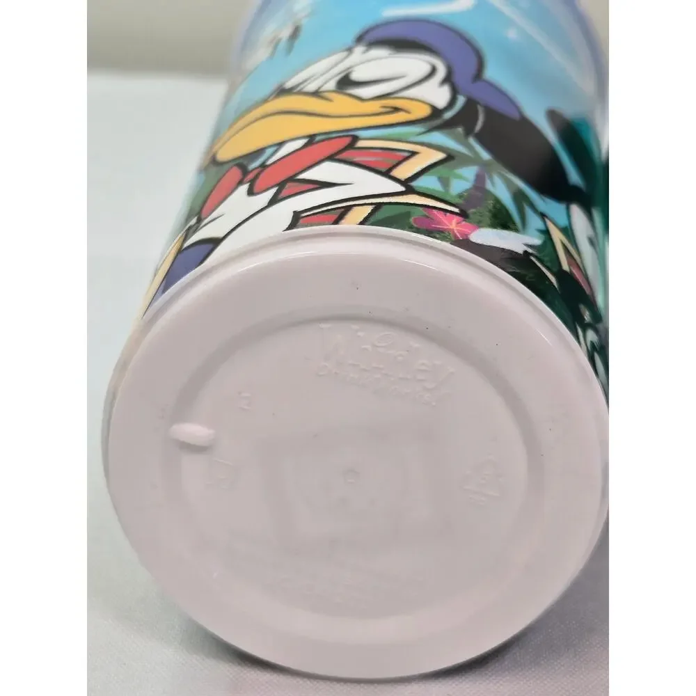 Disney World 50th Anniversary Typhoon Lagoon Refillable Mug Mickey Donald Duck